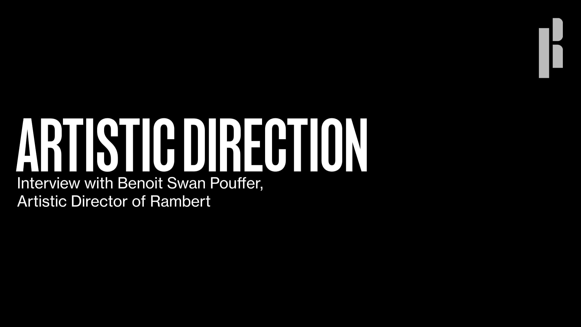A black background with the words artistic direction.