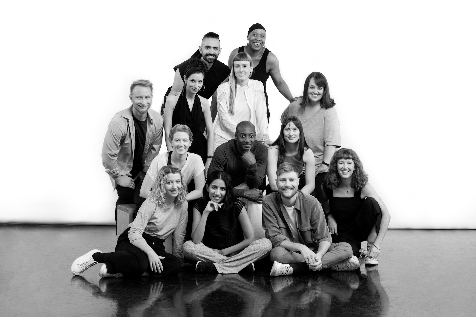 a group of people posing for a picture.