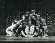 Blind-Sight (Morrice, 1969): (back row) Peter Curtis, Mary Prestidge; (middle row) Amanda Knott, Paul Taras, Julia Blaikie, Pietje Law, Gideon Avrahami; (front row) Susan Cooper, Sylvia Byrne, Jonathan Taylor. Photo © Alan Cunliffe. RDC/PD/01/212/1