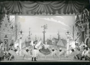 Coppélia (Ivanov/Saint-Léon, 1894/1957): Norman Dixon as Franz and Patricia Dyer as Swanilda (centre) in Act I, 1957. Photo © John Chesworth. RDC/PD/01/169/1
