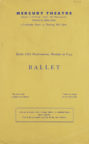 Cover of the Mercury Theatre programme for 13, 16, 20 and 23 February 1938. RDC/MA/04/01/0047