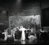 Cruel Garden (Bruce, 1977): dress rehearsal at the Round House on 5 July 1977: negative in the Rambert Archive, DPAC/1011/26. Photo: Alan Cunliffe.