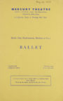 Cover of the Mercury Theatre programme for 29 May 1938. RDC/MA/04/01/0047