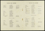 The Fairy Queen (opera): Inside pages of the programme listing the dancers in the Purcell Opera Society's production, 1927. RDC/MA/04/01/0001