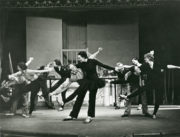 Schwanda the Bagpiper (dances in the opera, Tudor, 1935): Antony Tudor and Maude Lloyd (central couple) in a rehearsal at the Mercury Theatre for their performances in the Covent Garden Opera Company production at the Royal Opera House, 1935. Photo © Cyril Leeston. RDC/PD/01/81/01