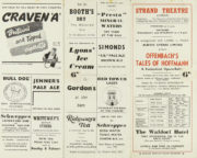 The Tales of Hoffmann (opera): front of programme for premiere at the Strand Theatre, London, 2 March 1942. RDC/MA/04/01/0096