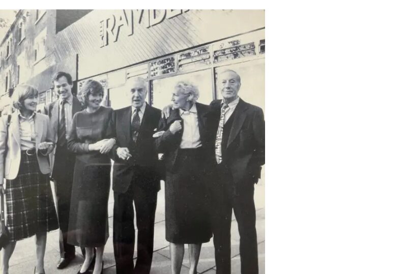 Prue Skene with Anya Sainsbury, Frederick Ashton, Maud Lloyd and William Chappel when the Rambert Chiswick Studio was expanded.